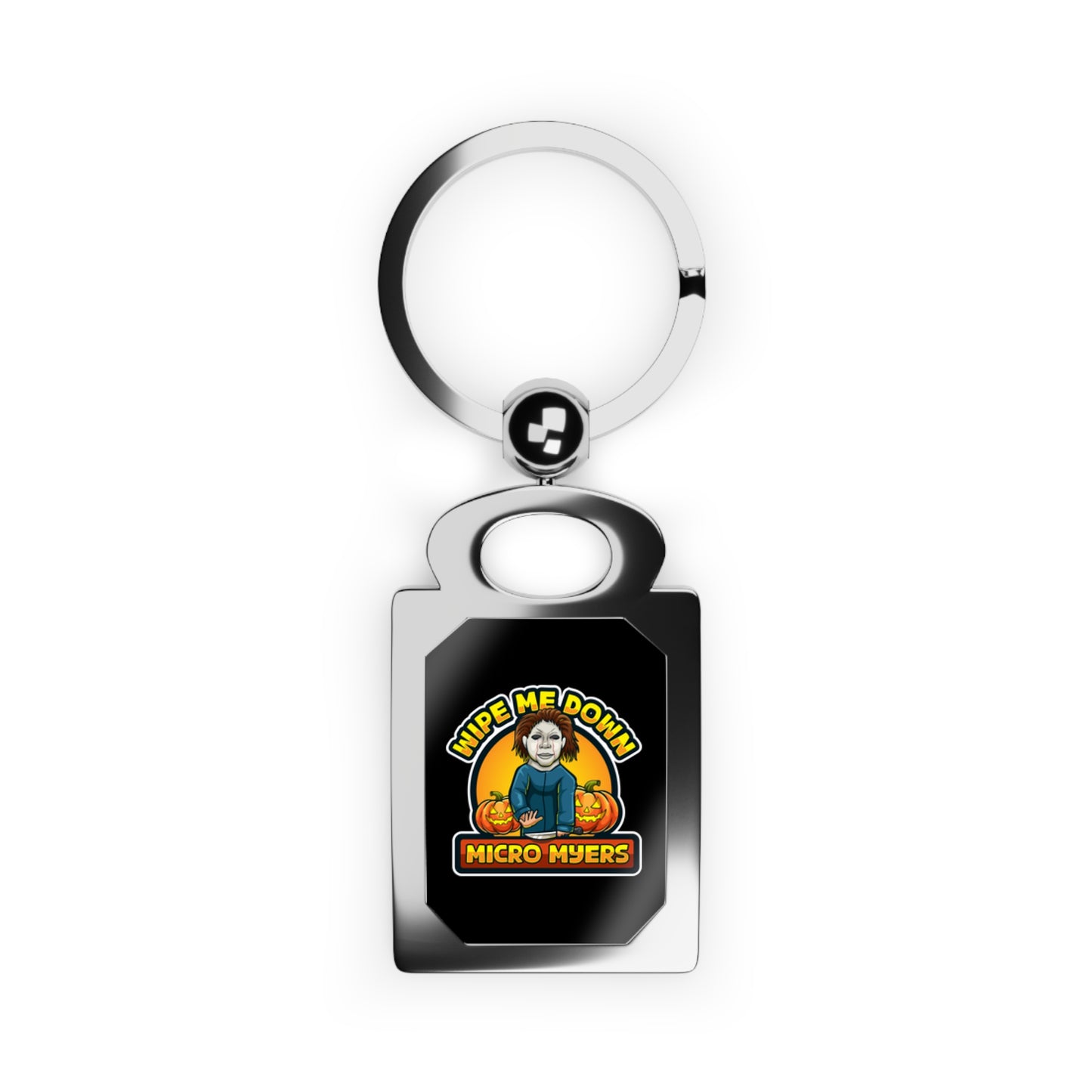 Micro Myers Rectangle Photo Keyring