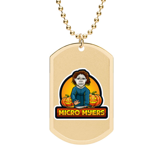 Micro Myers Dog Tag with Chain