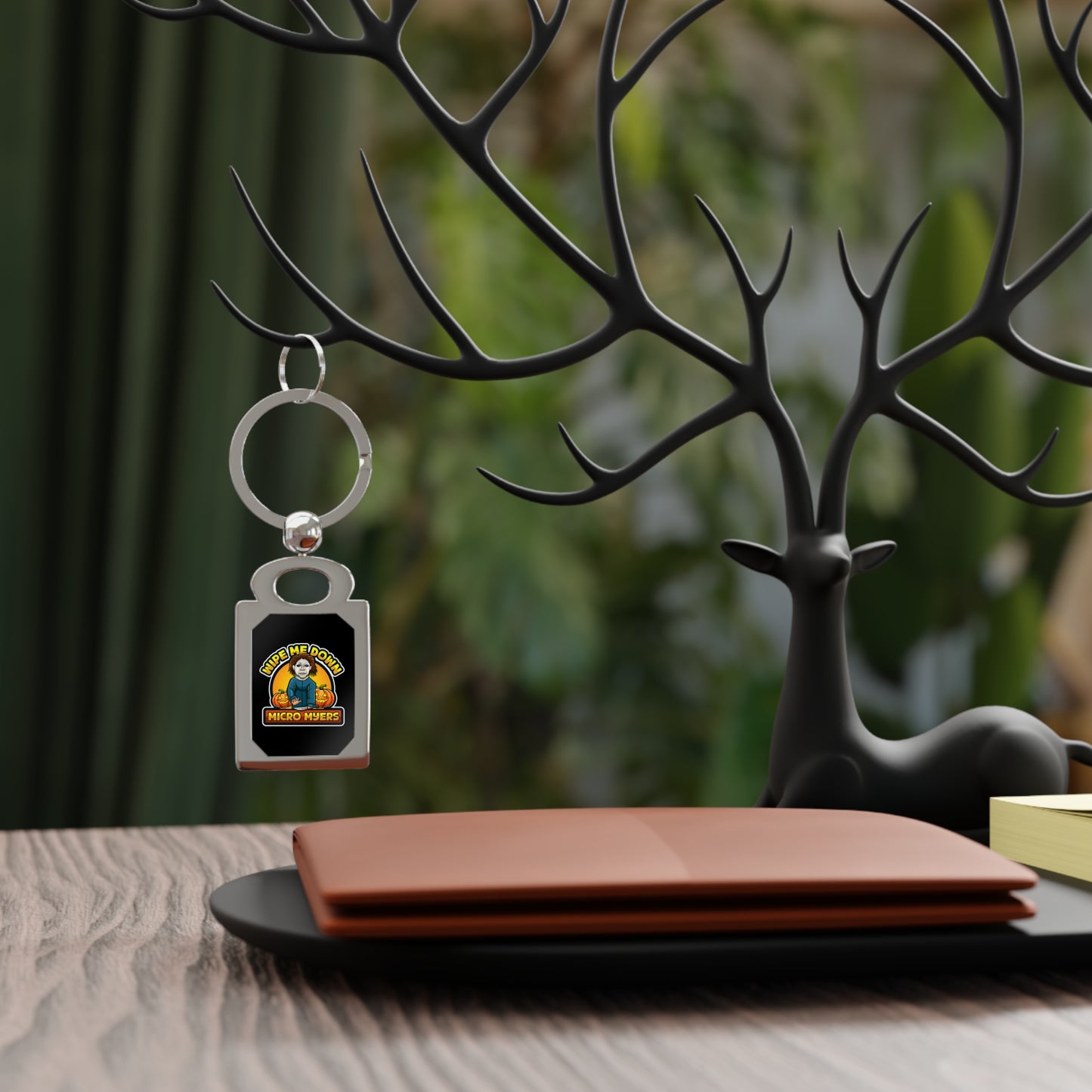 Micro Myers Rectangle Photo Keyring